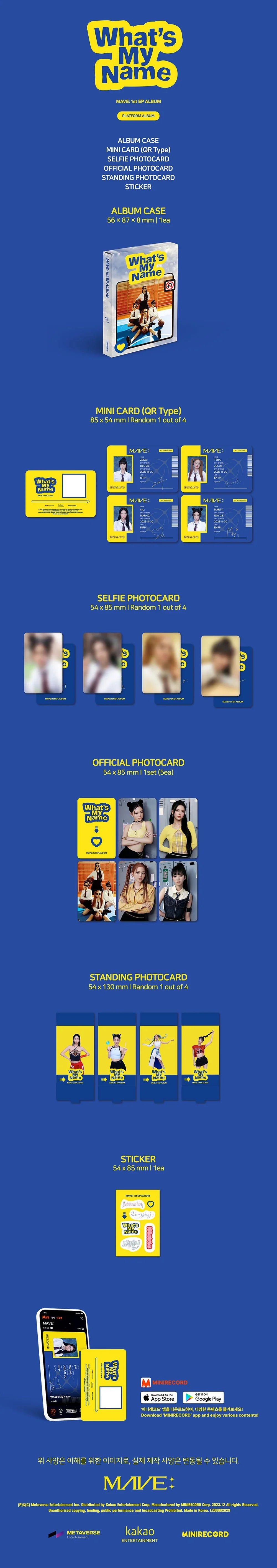 Mave: 1st Ep Album - What's My Name