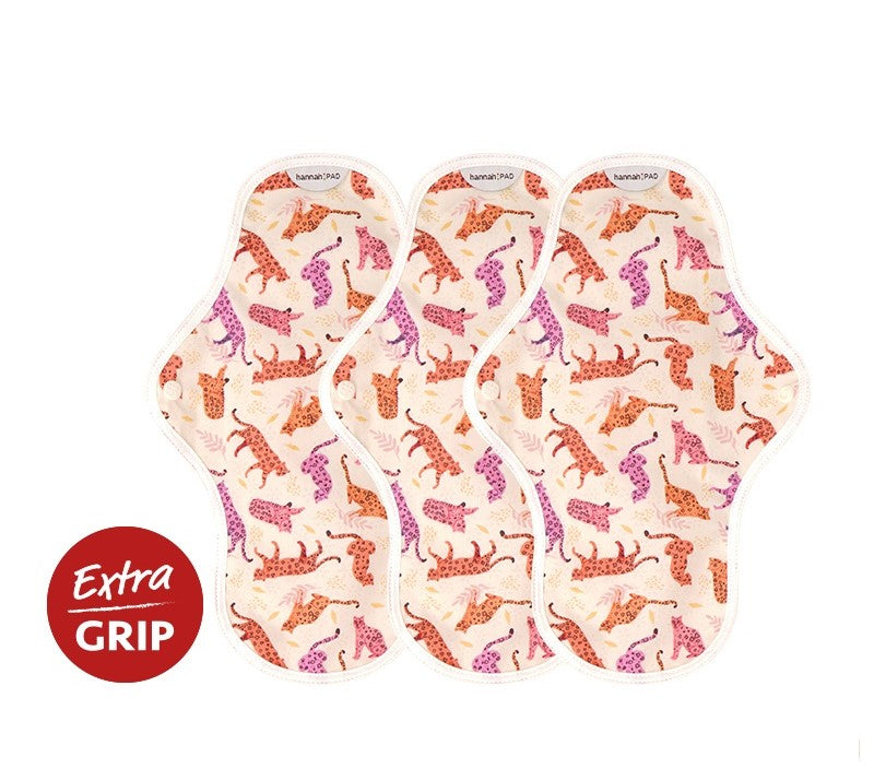Organic Reusable Cotton Period Pads - 3 Medium Pads
