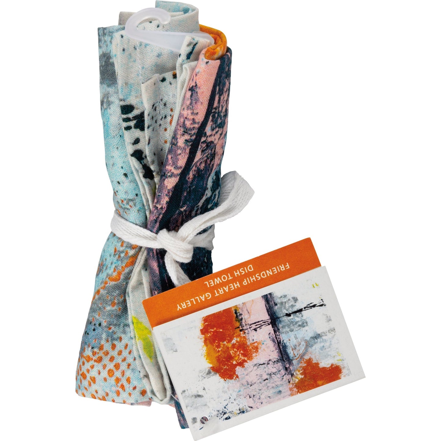 Make It Happen Multicolored Bright Dish Cloth Towel | Abstract Art Tea Towel | Hand Towel