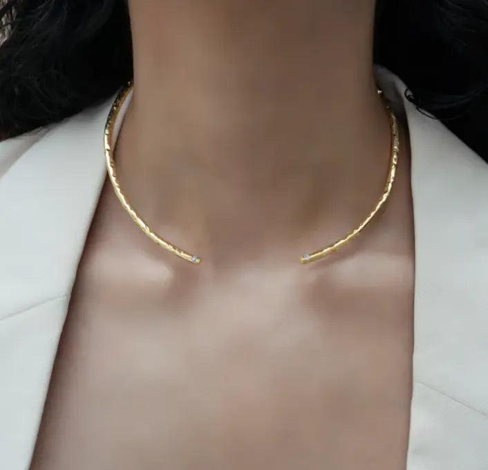 Smoky Quartz Swarovski Choker Necklace