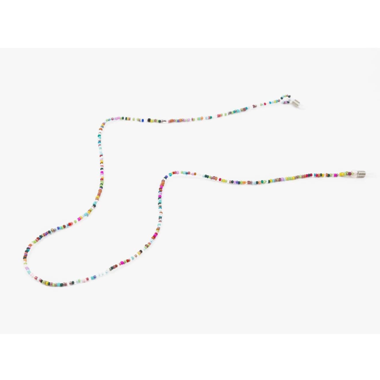 Multi-Colored Seed Bead Eyeglass Chain
