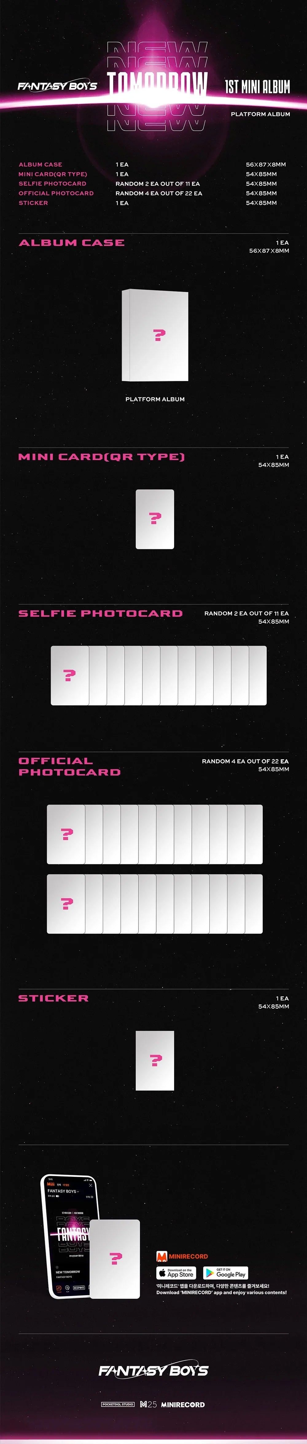 Fantasy Boys 1st Mini Album - New Tomorrow