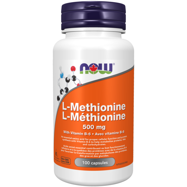 NOW Foods L-Methionine Powder, USP Grade, 500 Grams (1.1 lbs)