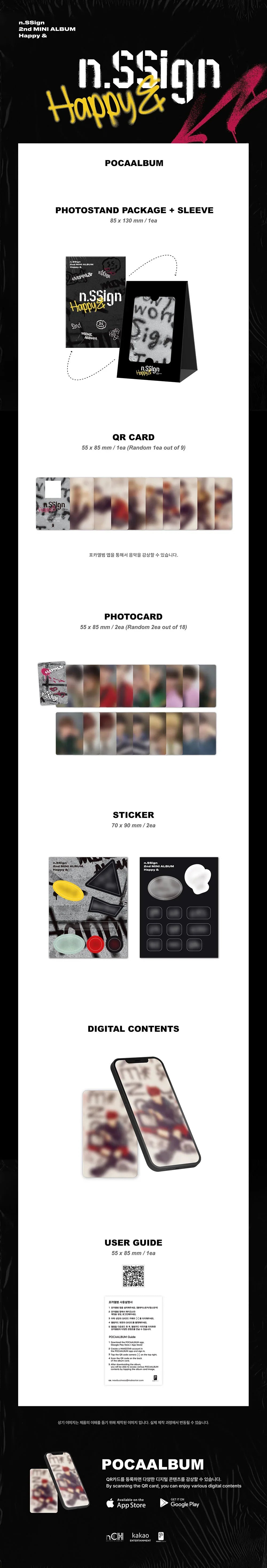 N.Ssign 2nd Mini Album - Happy & (Pocaalbum Ver.)