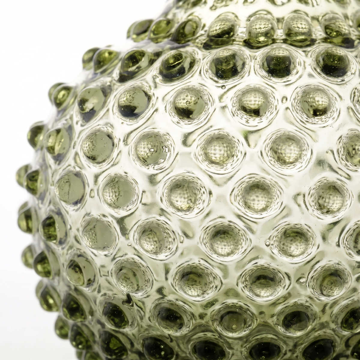 Hobnail Jug - Large - Moss Green