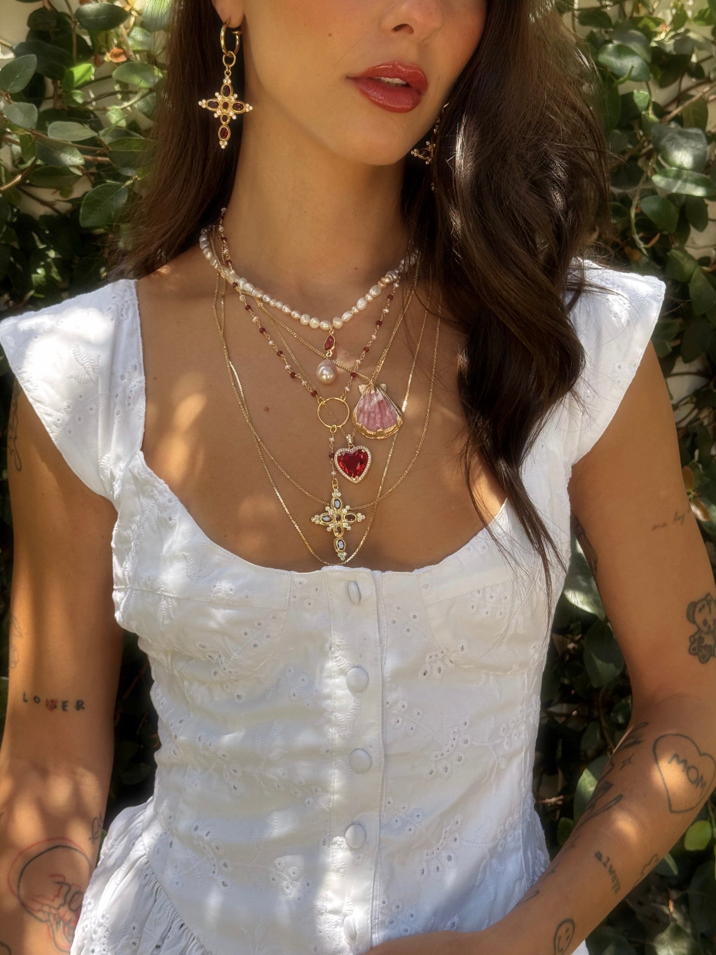 THE ELISABETH ROMPER DRESS - WHITE EYELET - Osadia Concept Store