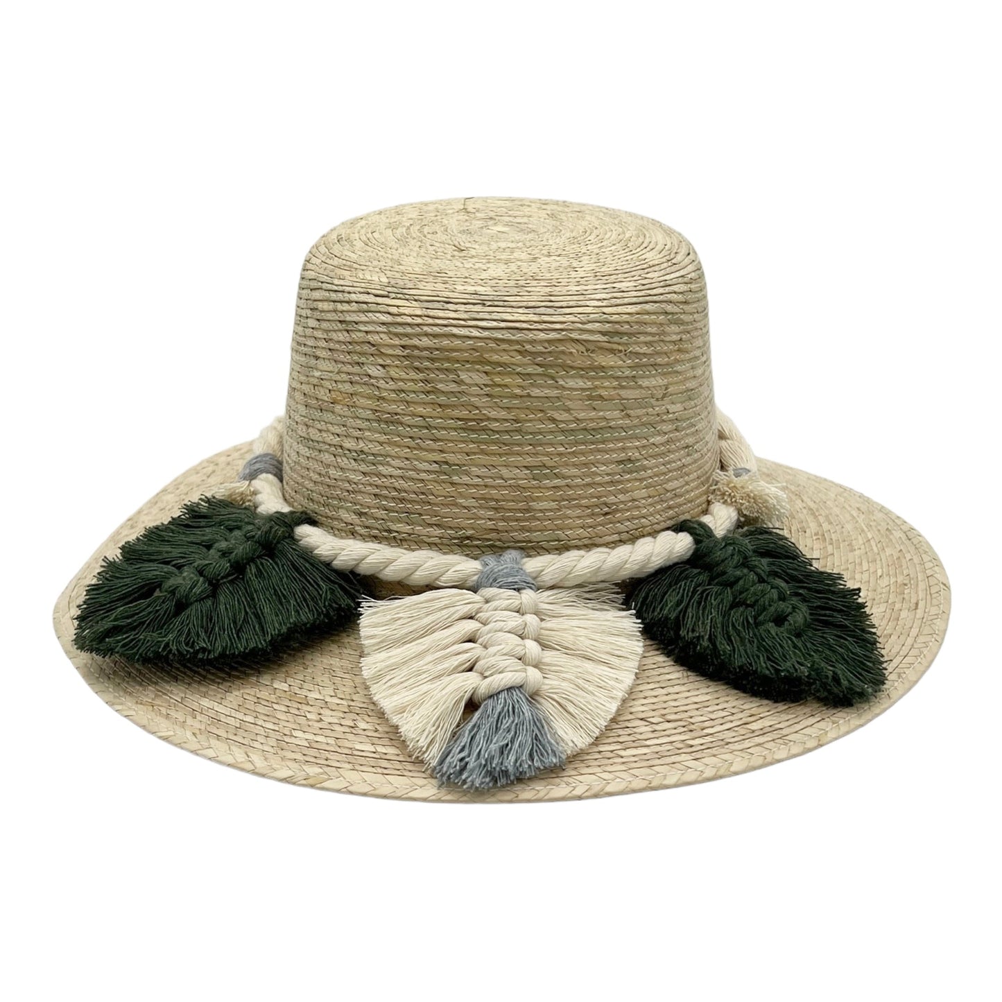 Naples Palm Hat - Leaves Macrame Band