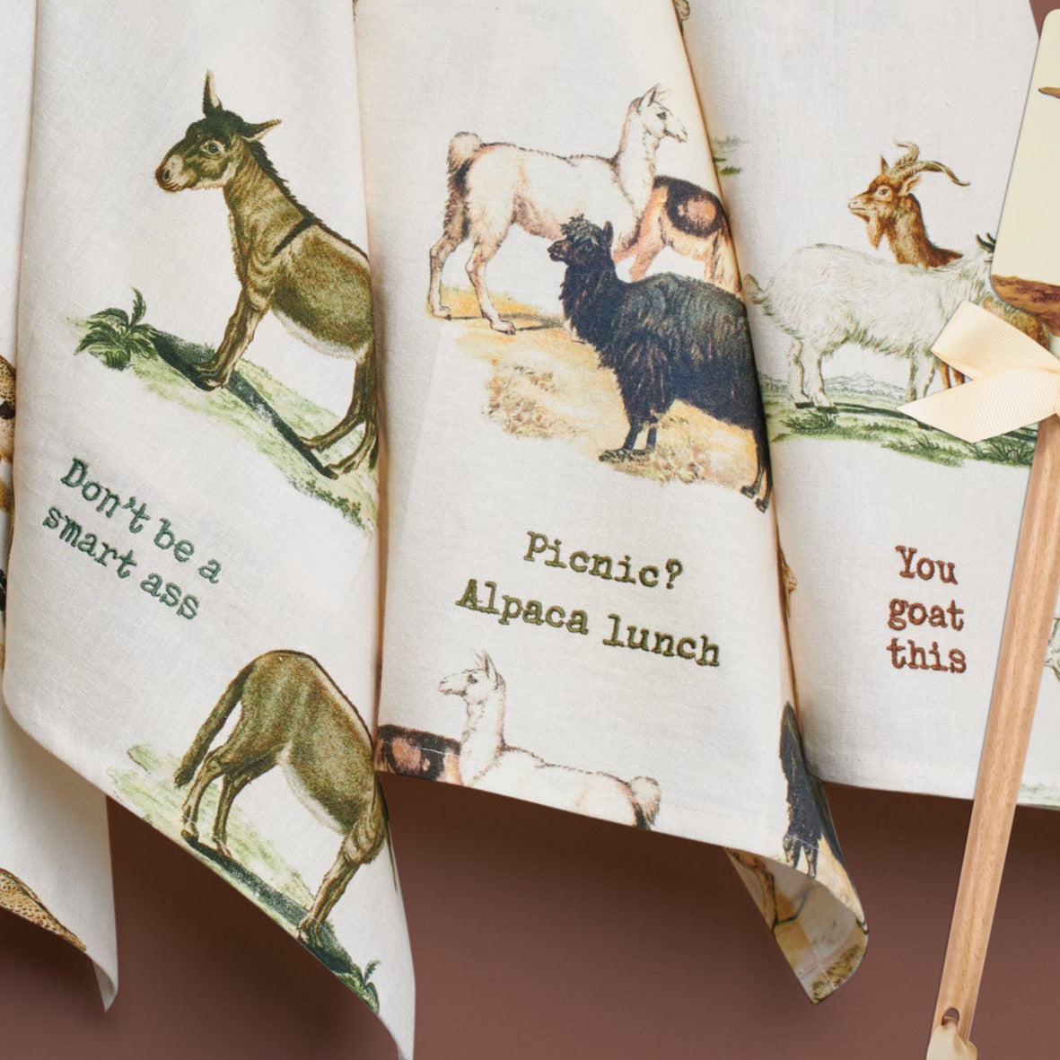 Picnic? Alpaca Our Lunch Dish Cloth Towel | 8" x 28"