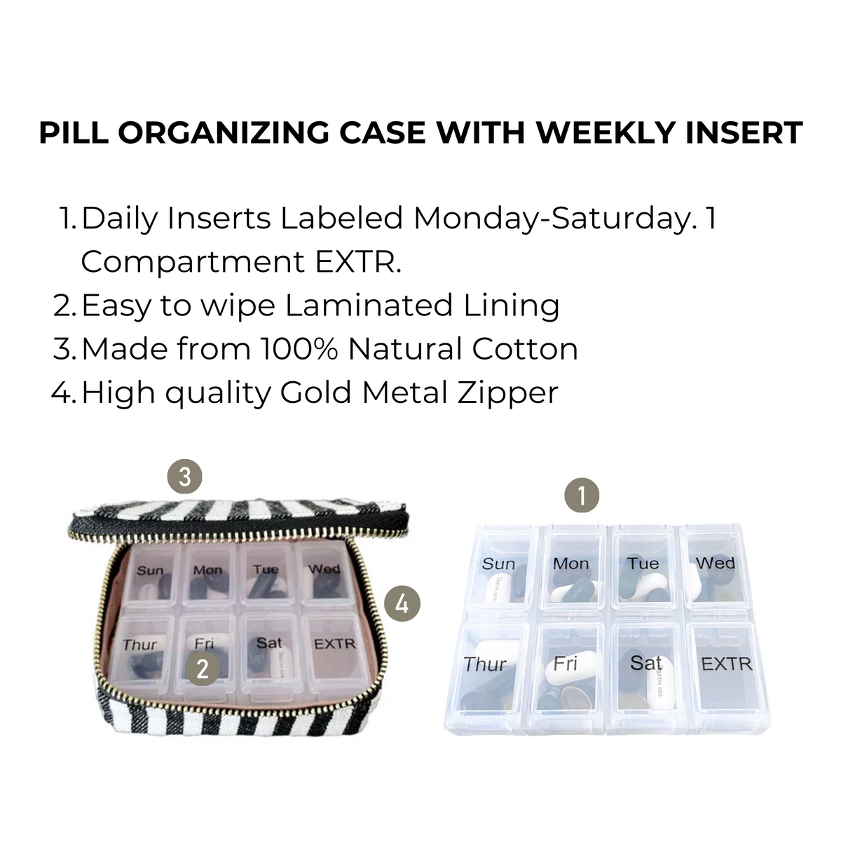 Cutest Striped Travel Gift Set Deal 3-Pack