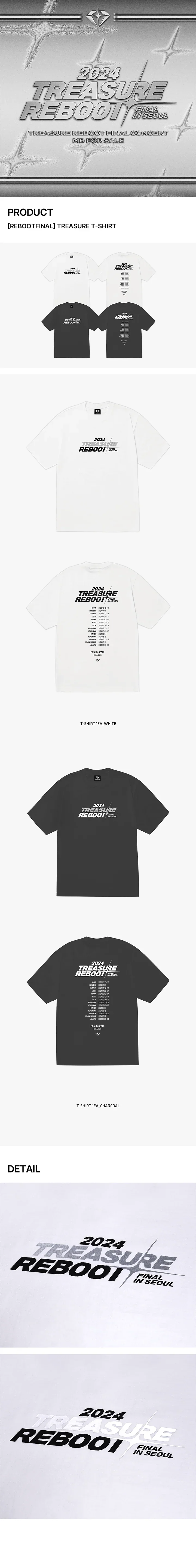 Treasure - Reboot Final In Seoul Official MD T-Shirt