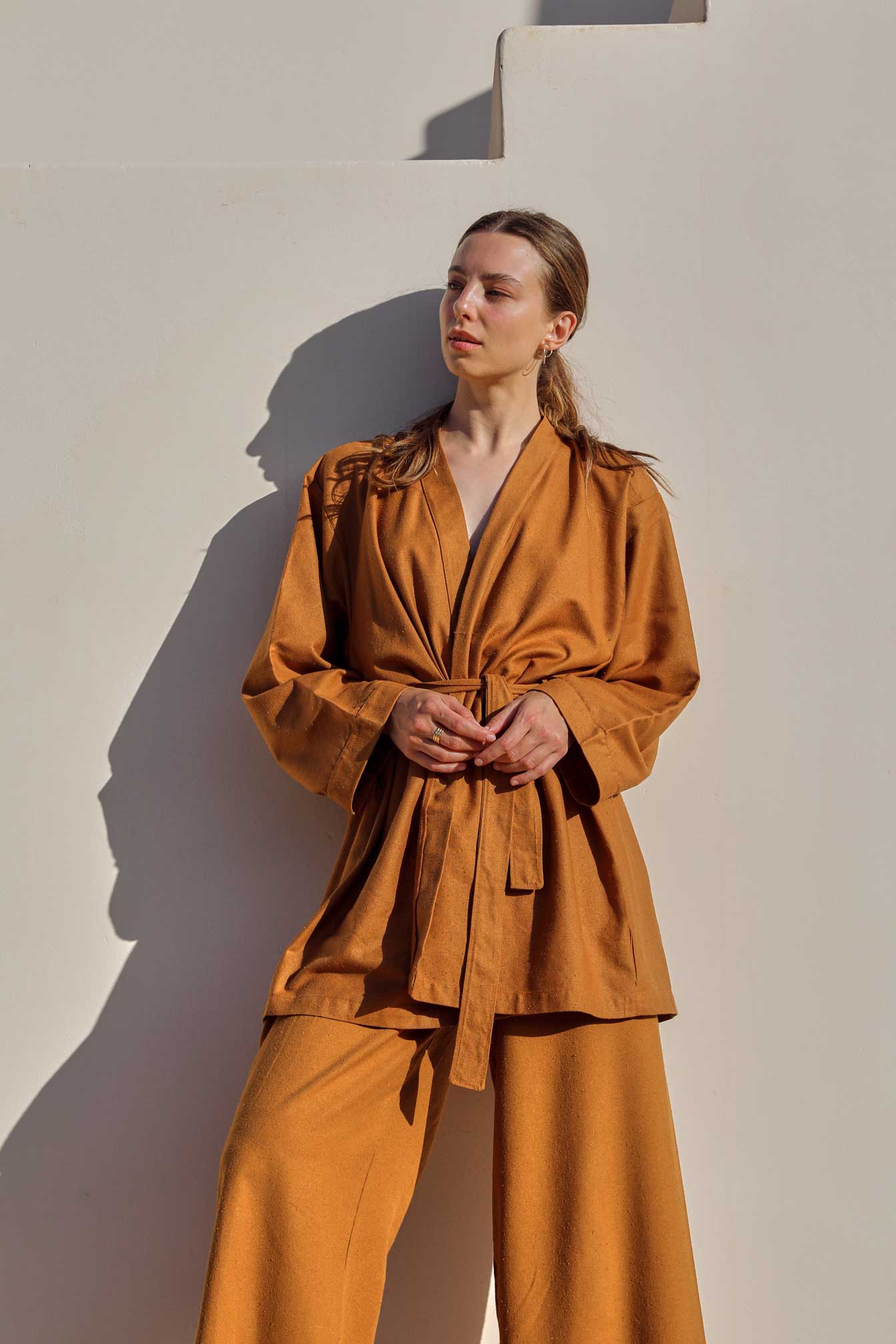 Raw Silk Robe