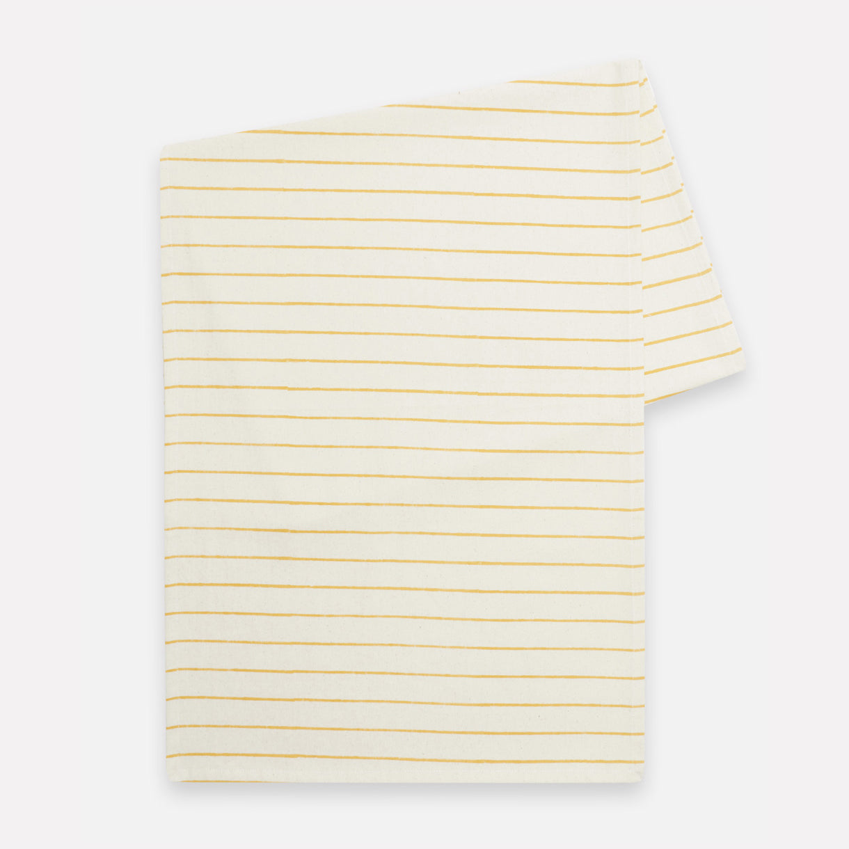 Block Print Table Runner | Mustard Stripe
