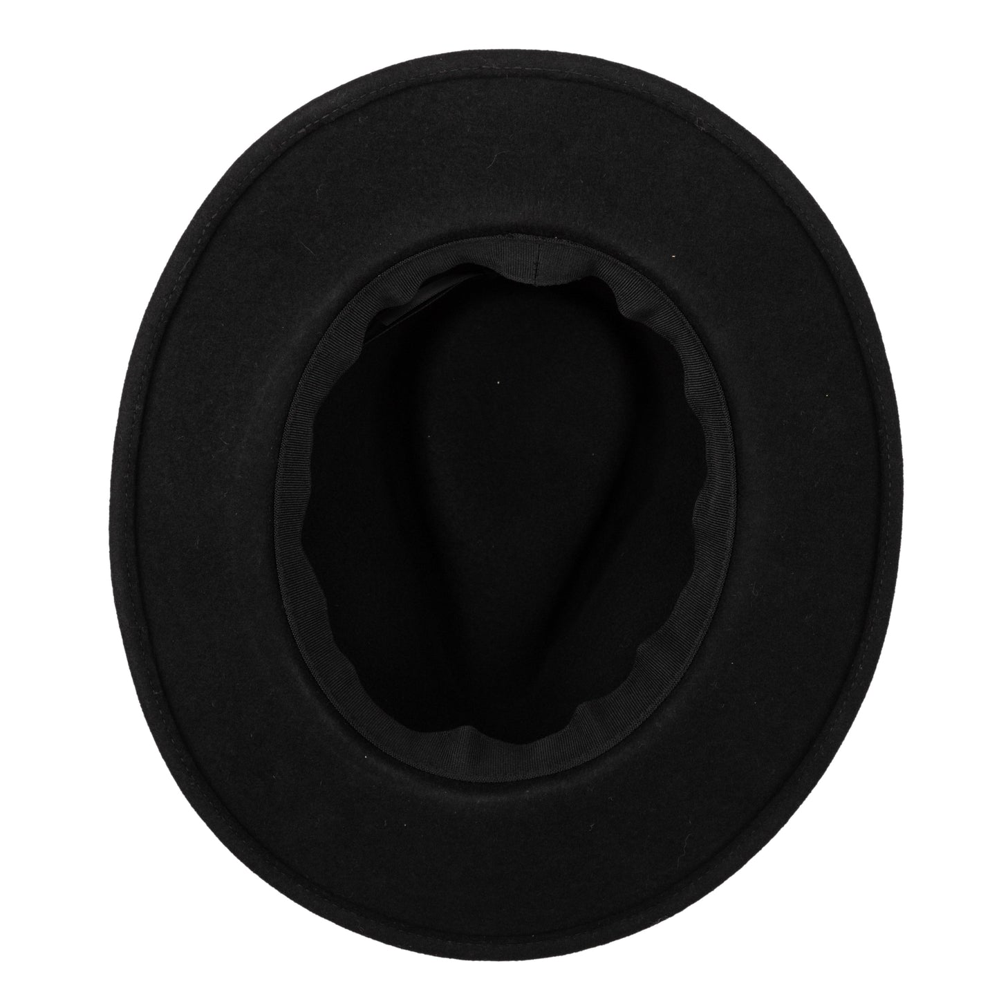 Men's Wool Felt Fedora With Multi Stripe Jacquard Band