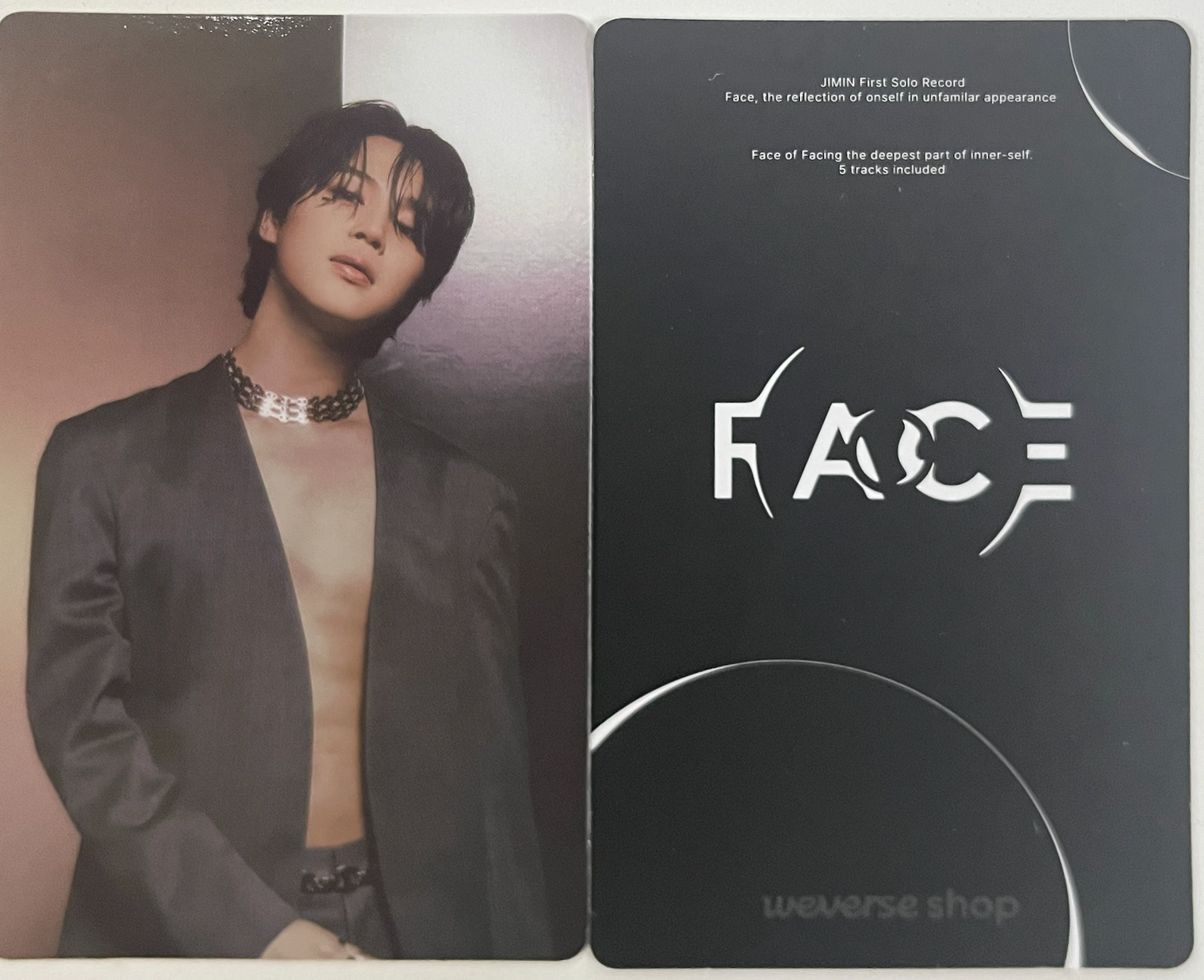 BTS Jimin - "Face" First Solo Album Official Pob Photocards