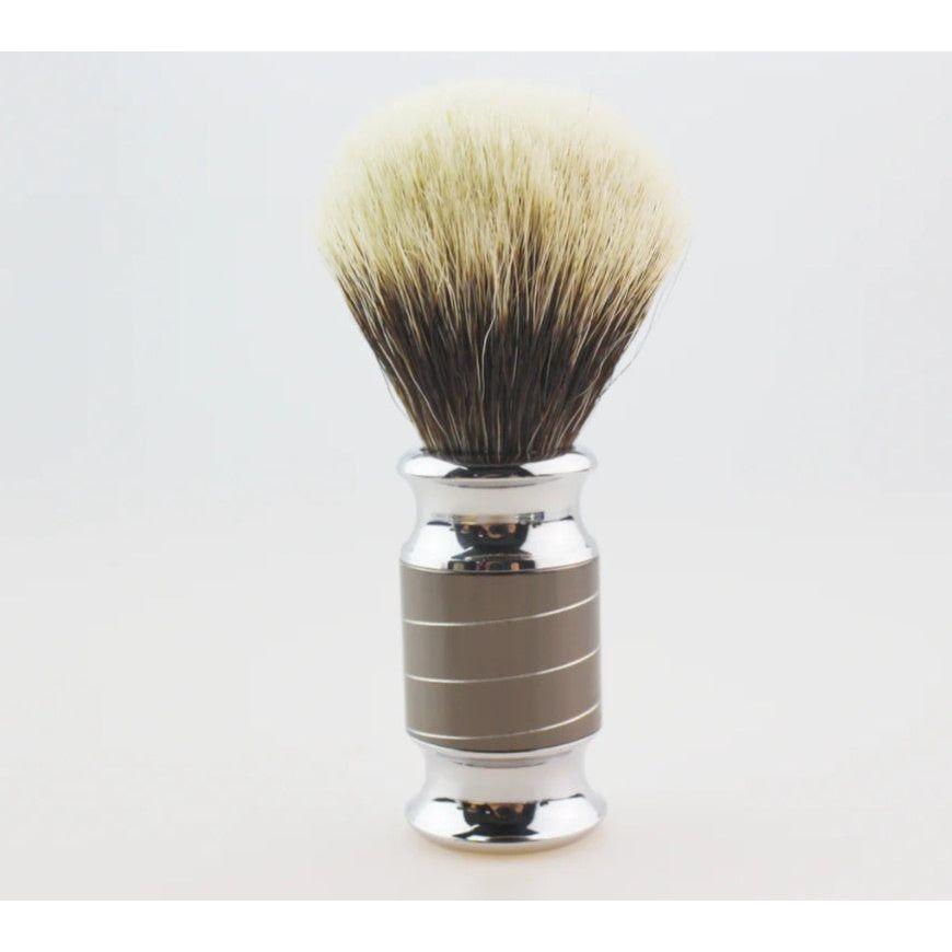 Frank Shaving 3-Piece Pure Badger Shaving Set (Gun Metal)