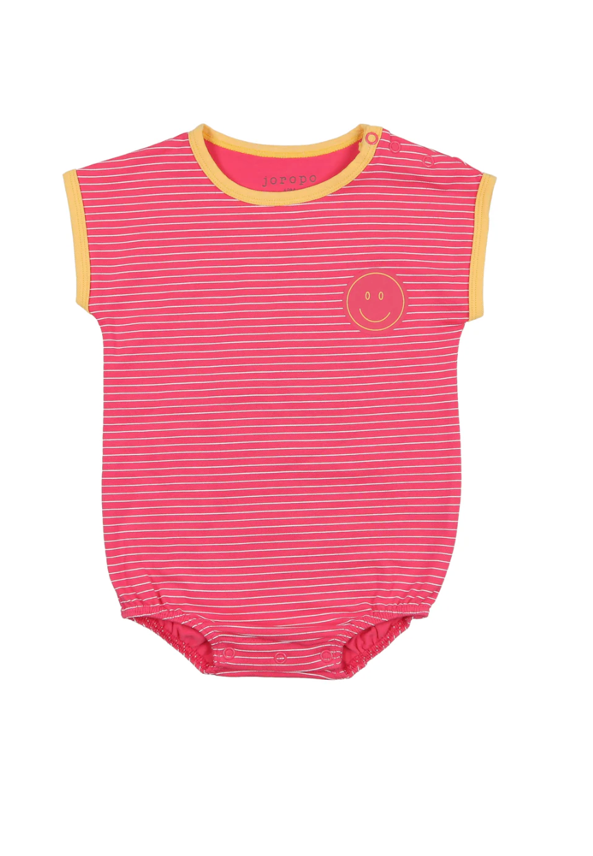 Smiley Stripe Boxy Romper
