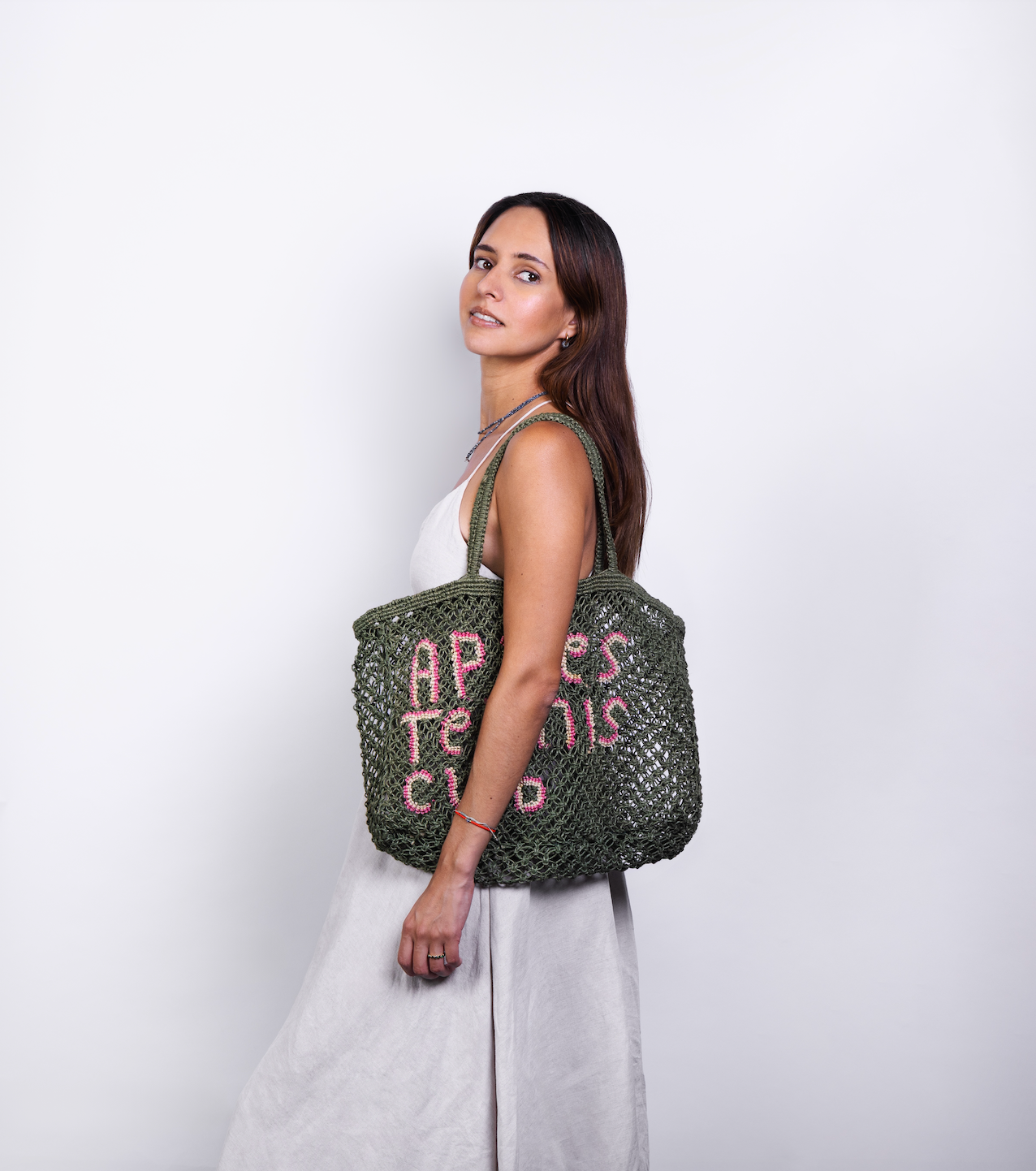 Apres Tennis Club Woven Jute Tote