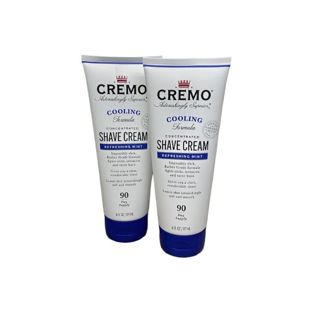 Cremo Refreshing Mint Cooling Concentrated Shave Cream 6 Oz