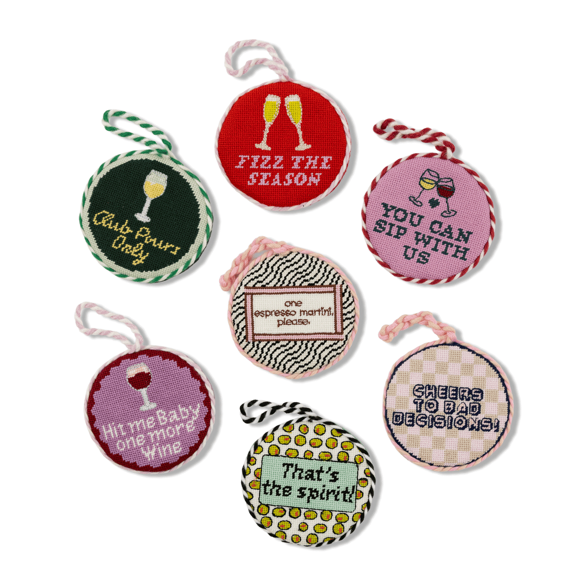 Needlepoint Ornament - That's the Spirit