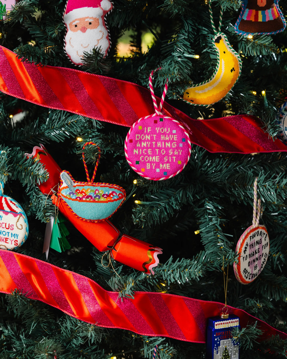 Needlepoint Ornament - Come Sit By Me