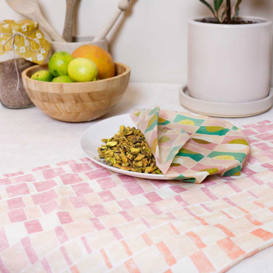Block Print Organic Tea Towel