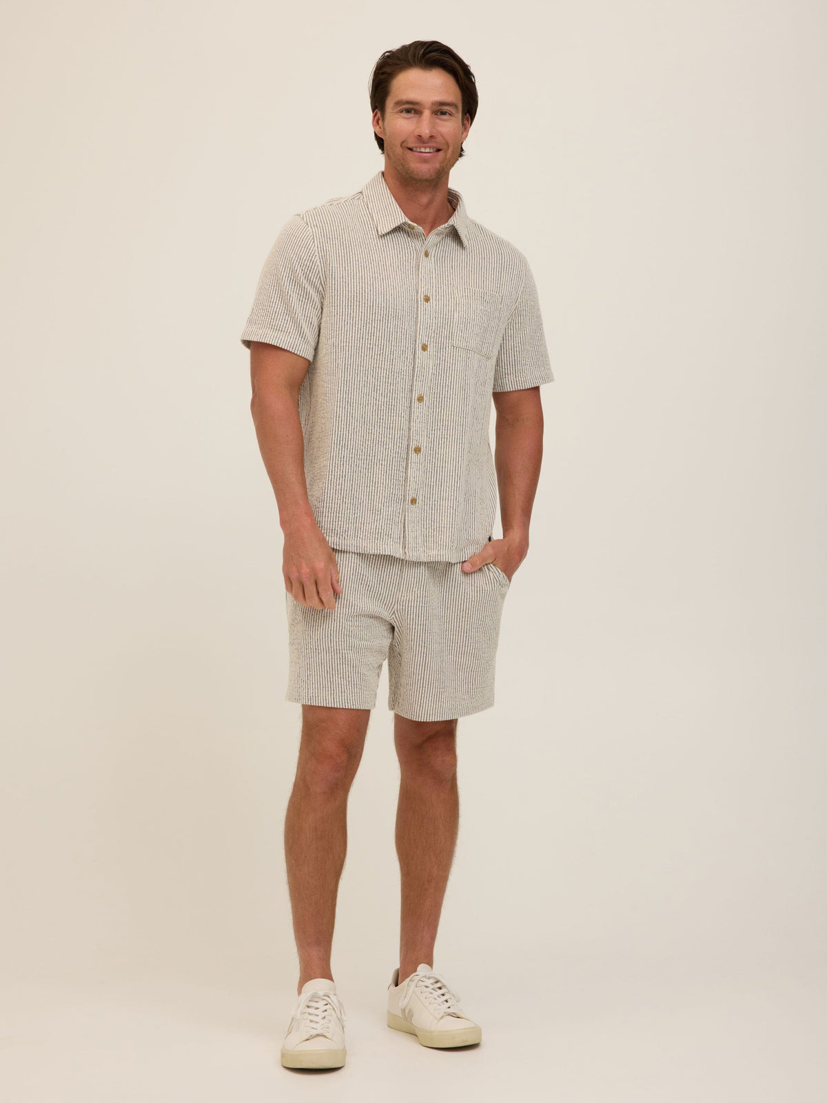 Dylan Tonal Stretch Seersucker Short