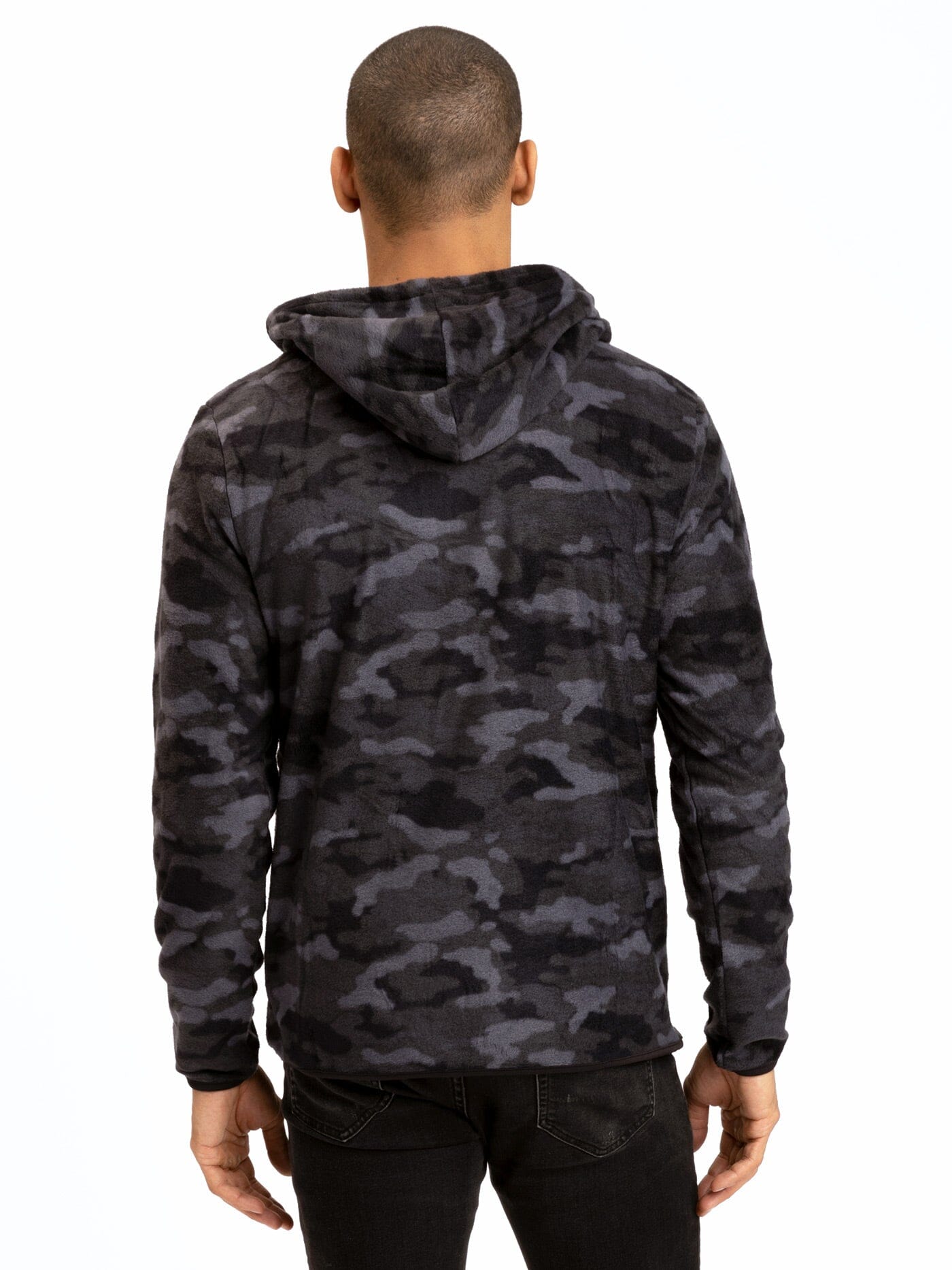 Breton Camo Half-Zip Hoodie