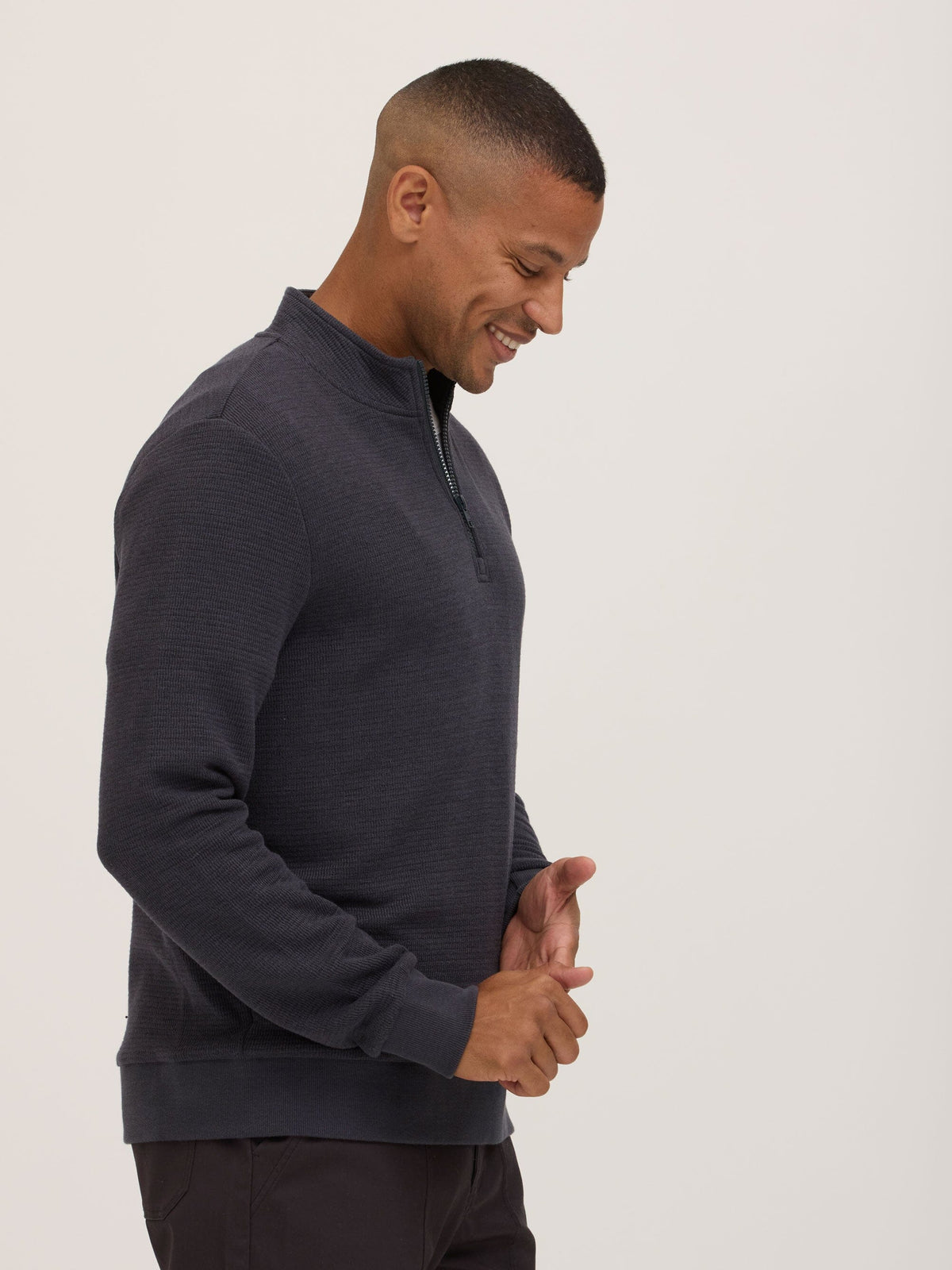 Dan Waffle Knit Quarter Zip