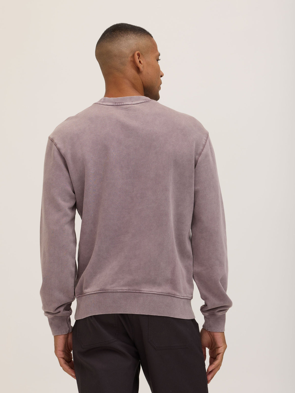 Dallas Mineral Wash Terry Relaxed Crew Pullover