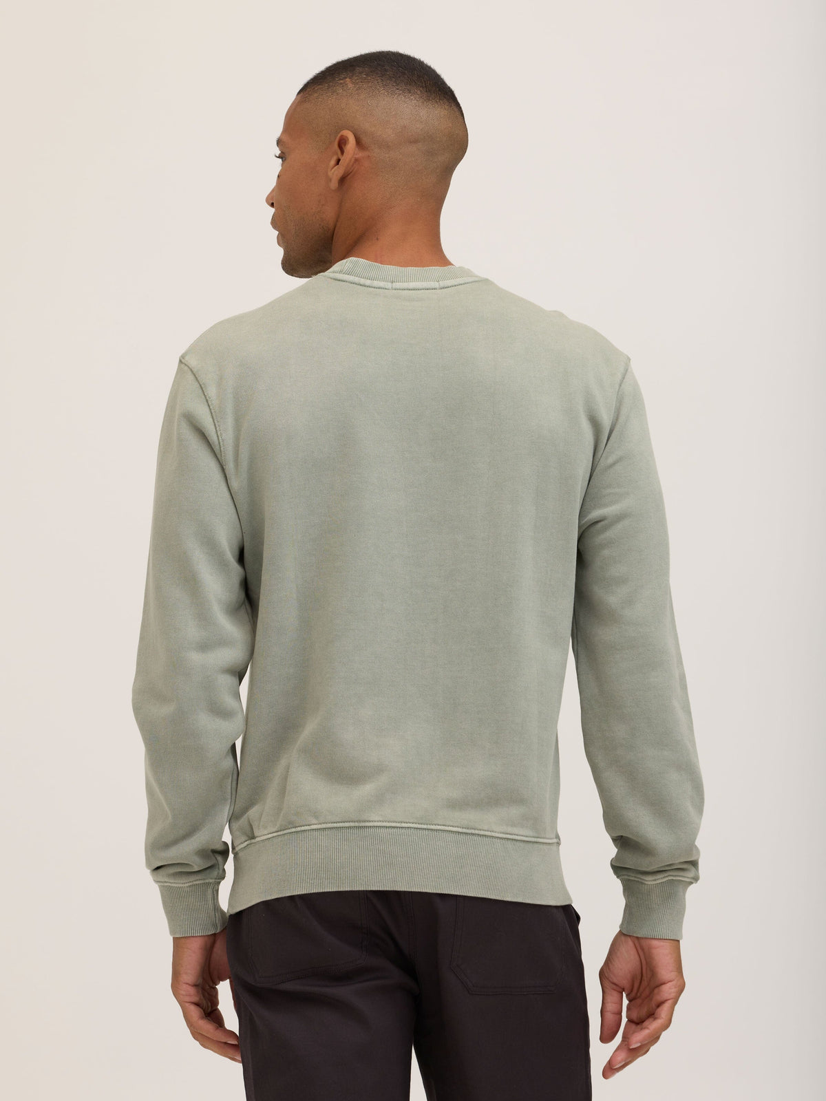 Dallas Mineral Wash Terry Relaxed Crew Pullover