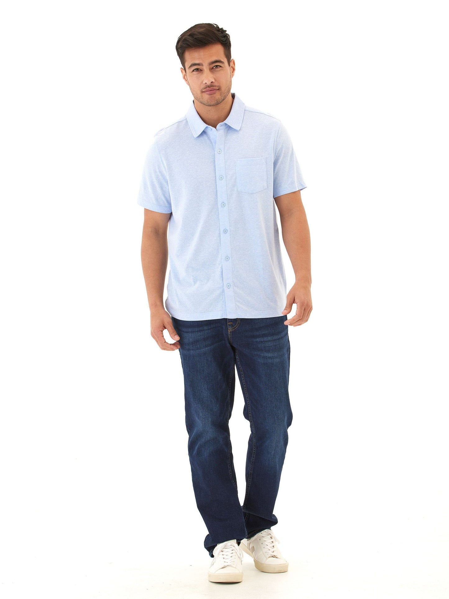 Paxton Triblend Button-Down Pocket Shirt
