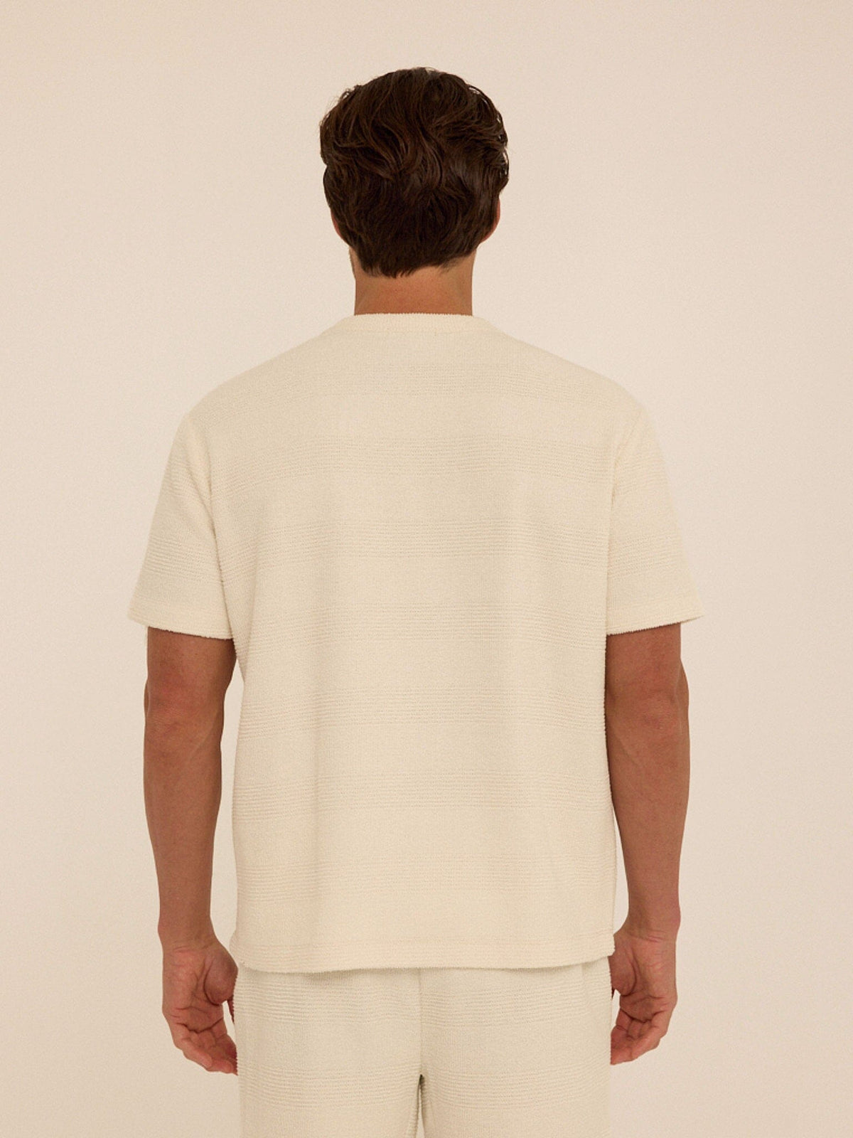 Chadwick Jacquard Textured Stripe Relaxed Tee
