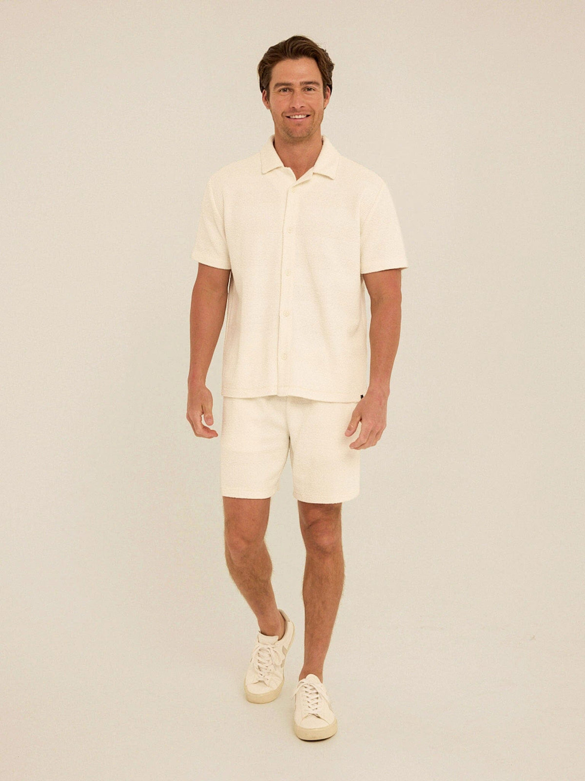 Wayne Jacquard Stripe Knit Short
