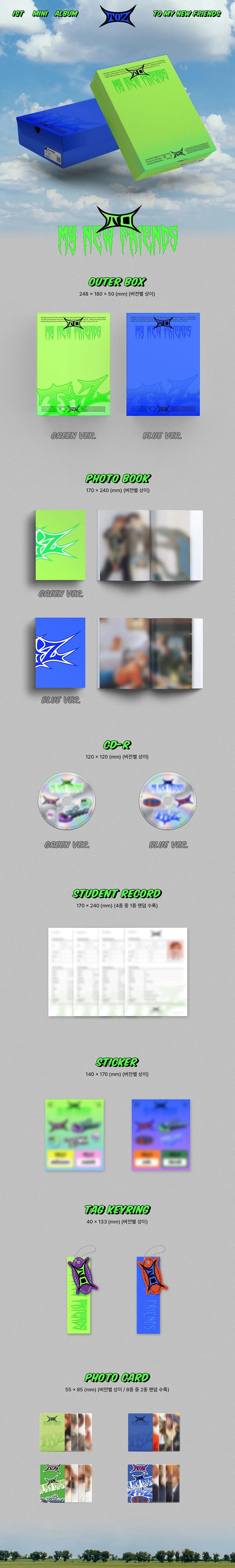 Toz 1st Mini Album - To My New Friends (Random)