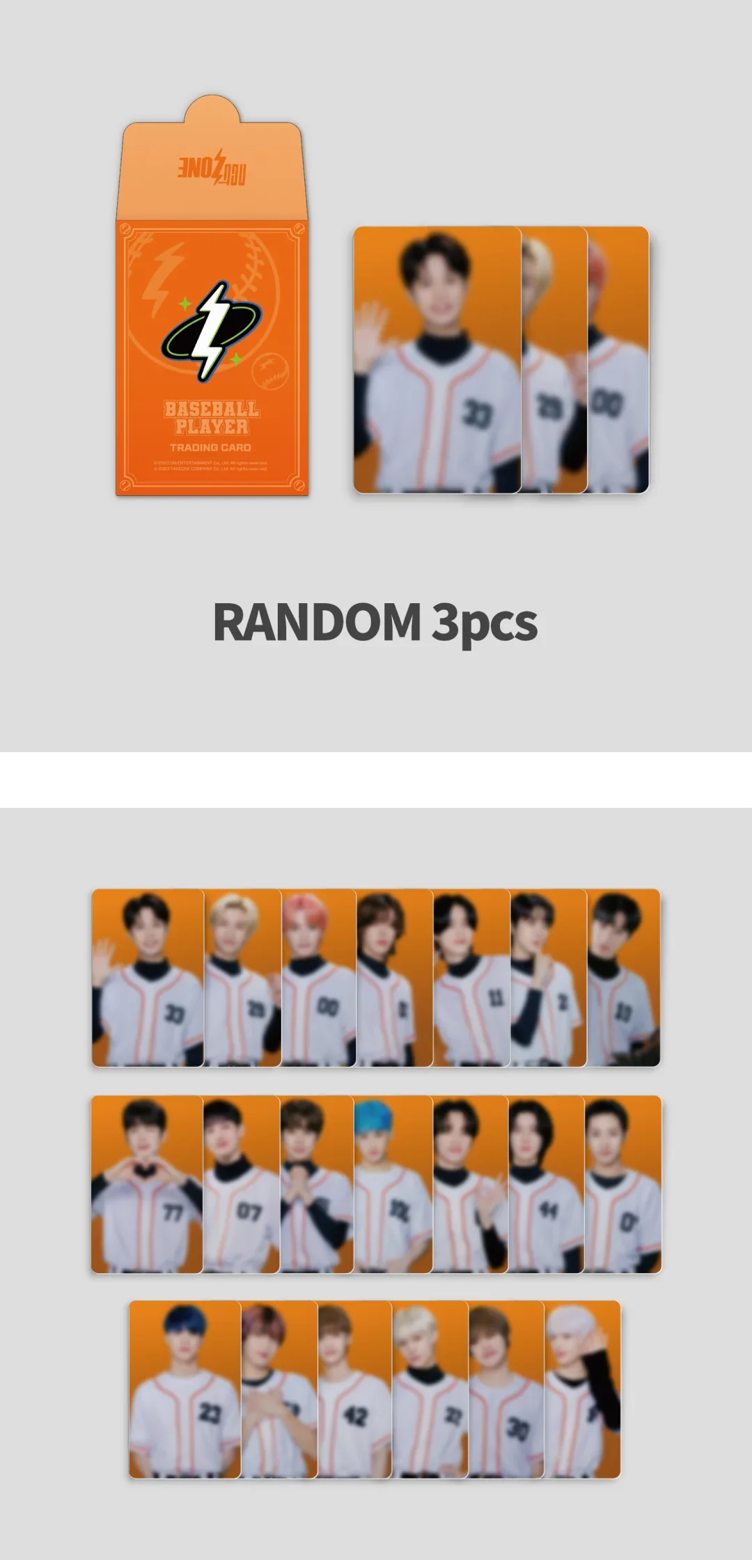 NCT - NCT Zone Official MD Random Trading Card Set (Baseball Player Ver)