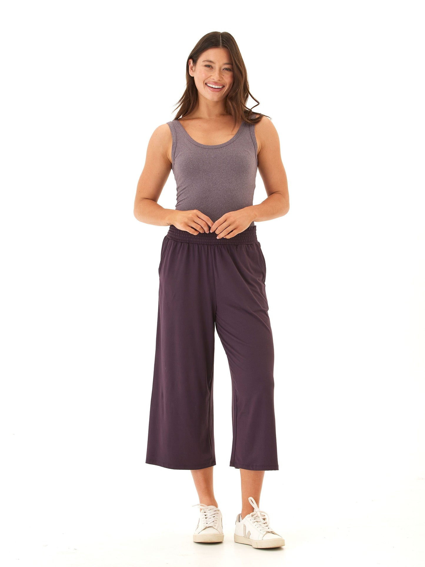 Giselle Luxe Jersey Wide Leg Capri Pant
