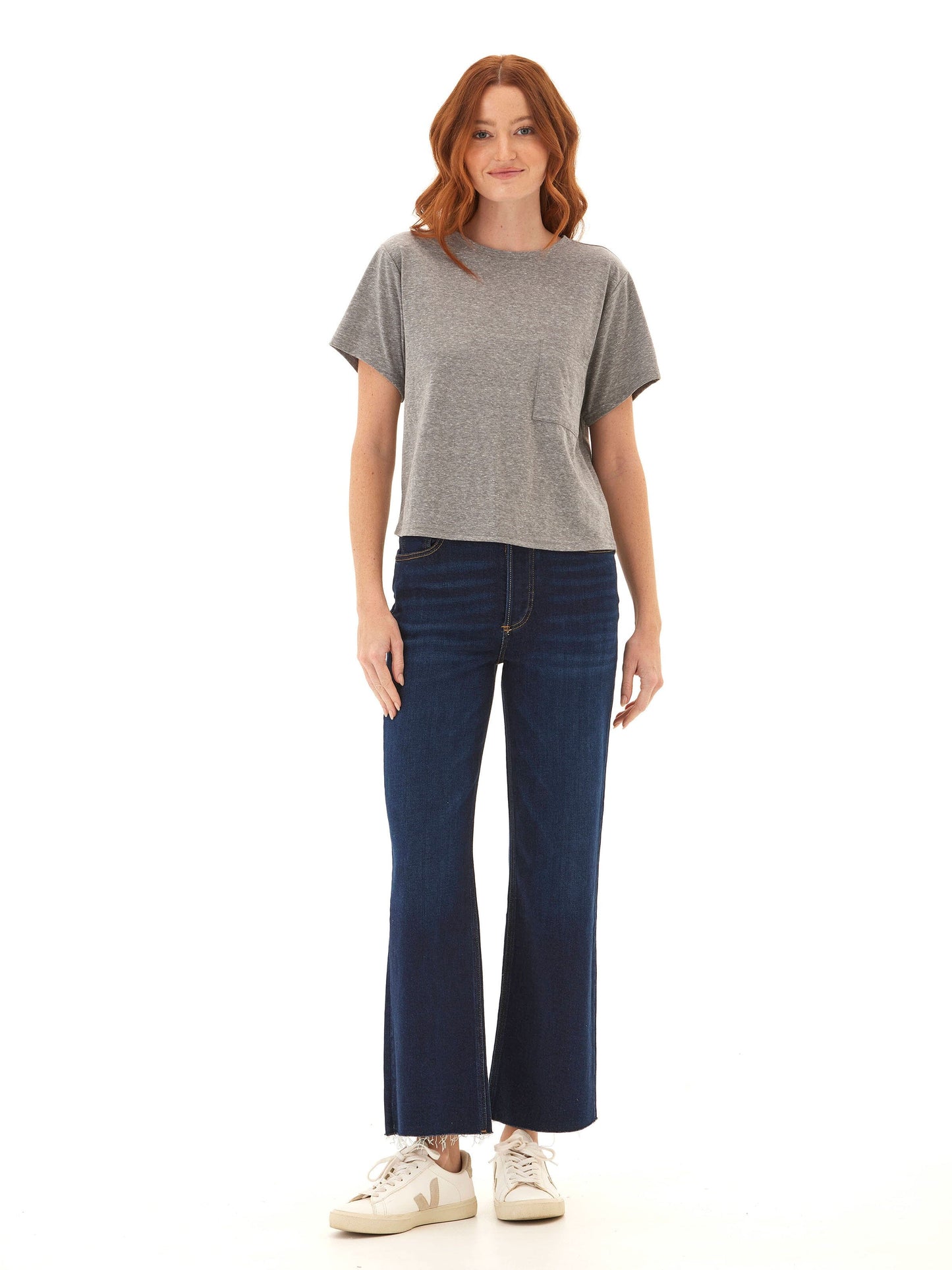 Shelbie Triblend Jersey Pocket Tee