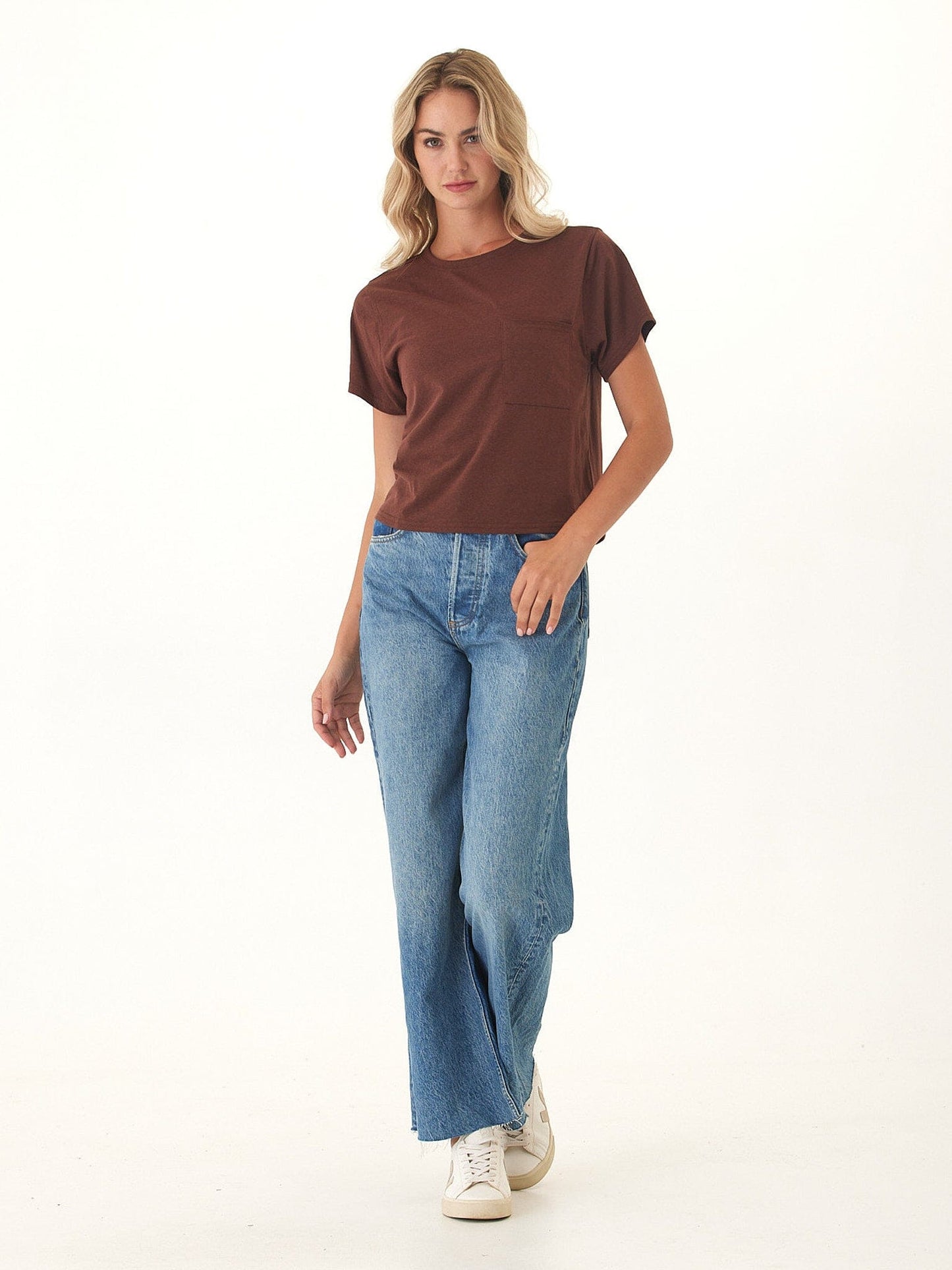 Shelbie Triblend Jersey Pocket Tee