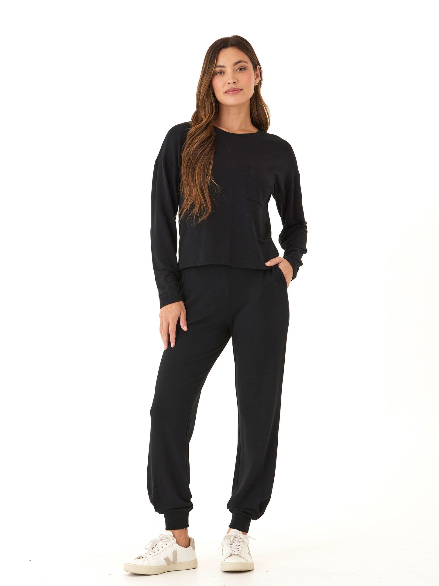 Shaina Modal Terry Pocket Long Sleeve