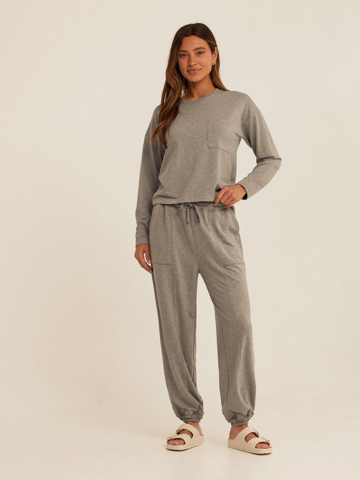Shaina Modal Terry Pocket Long Sleeve
