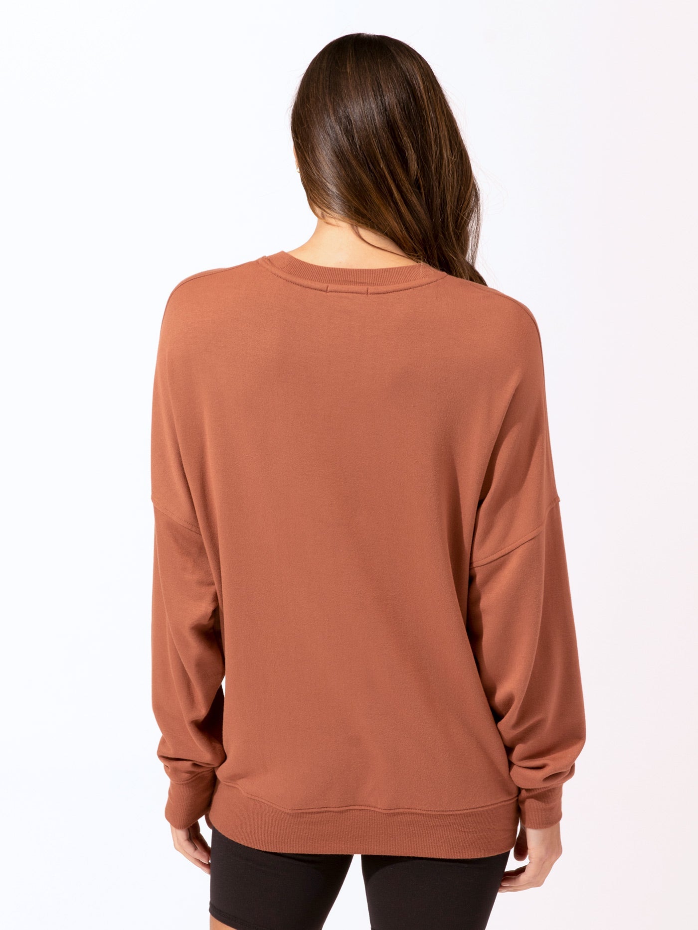 Cathy Boyfriend Feather Fleece Pullover