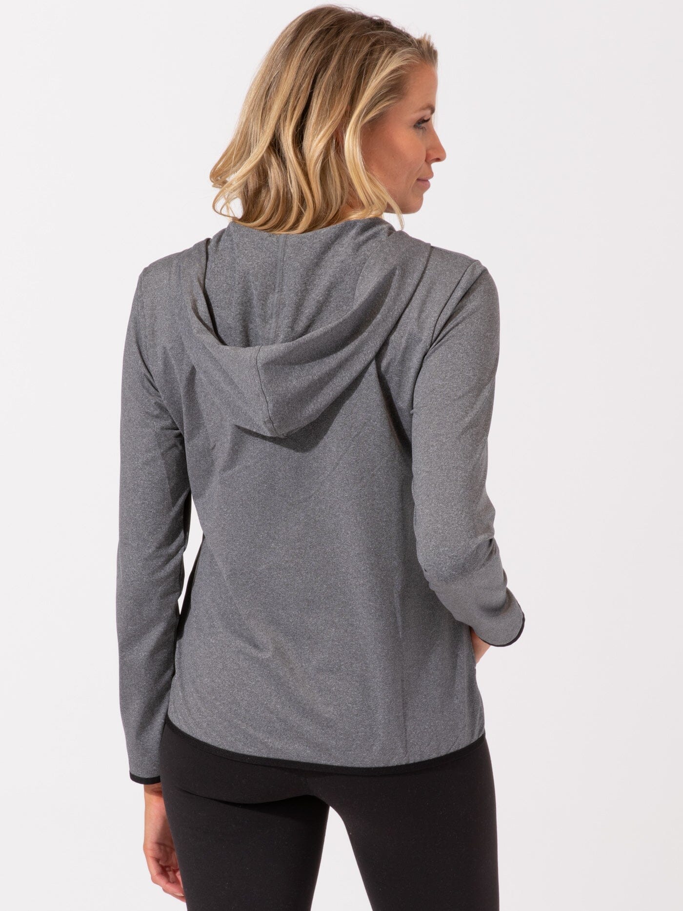 Brushed Jersey Half Zip Hoodie