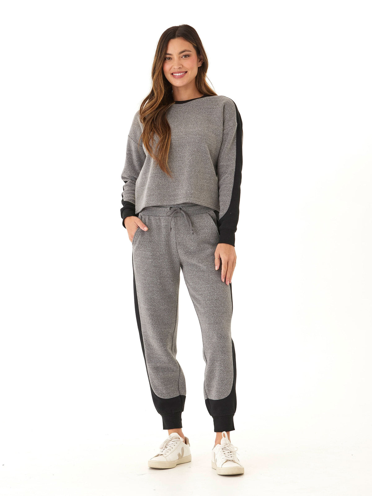 Sadia Triblend Fleece Colorblock Pullover