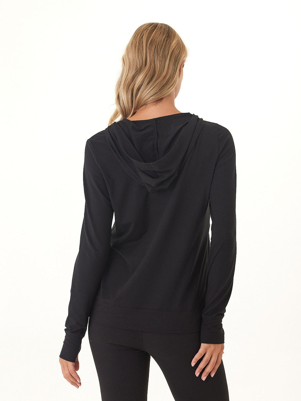Gretchen Quarter Zip Luxe Jersey Hoodie