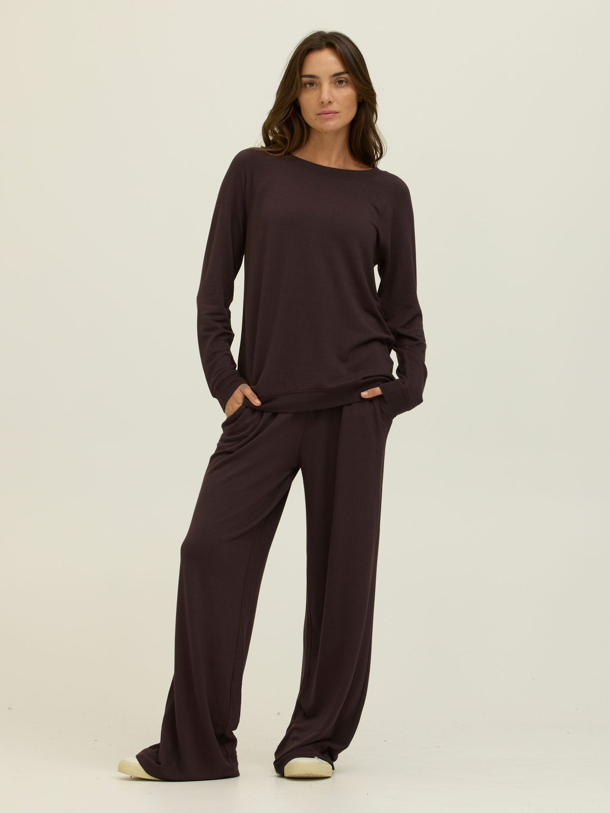 Priscilla Feather Fleece Raglan Sweatshirt