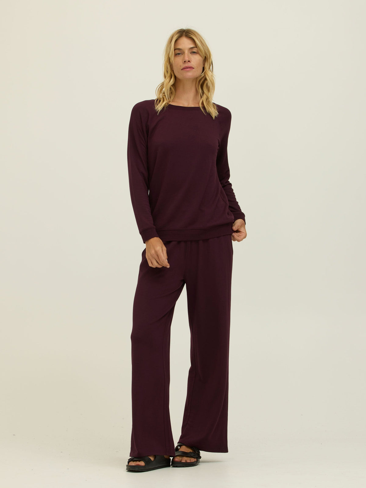 Priscilla Feather Fleece Raglan Sweatshirt