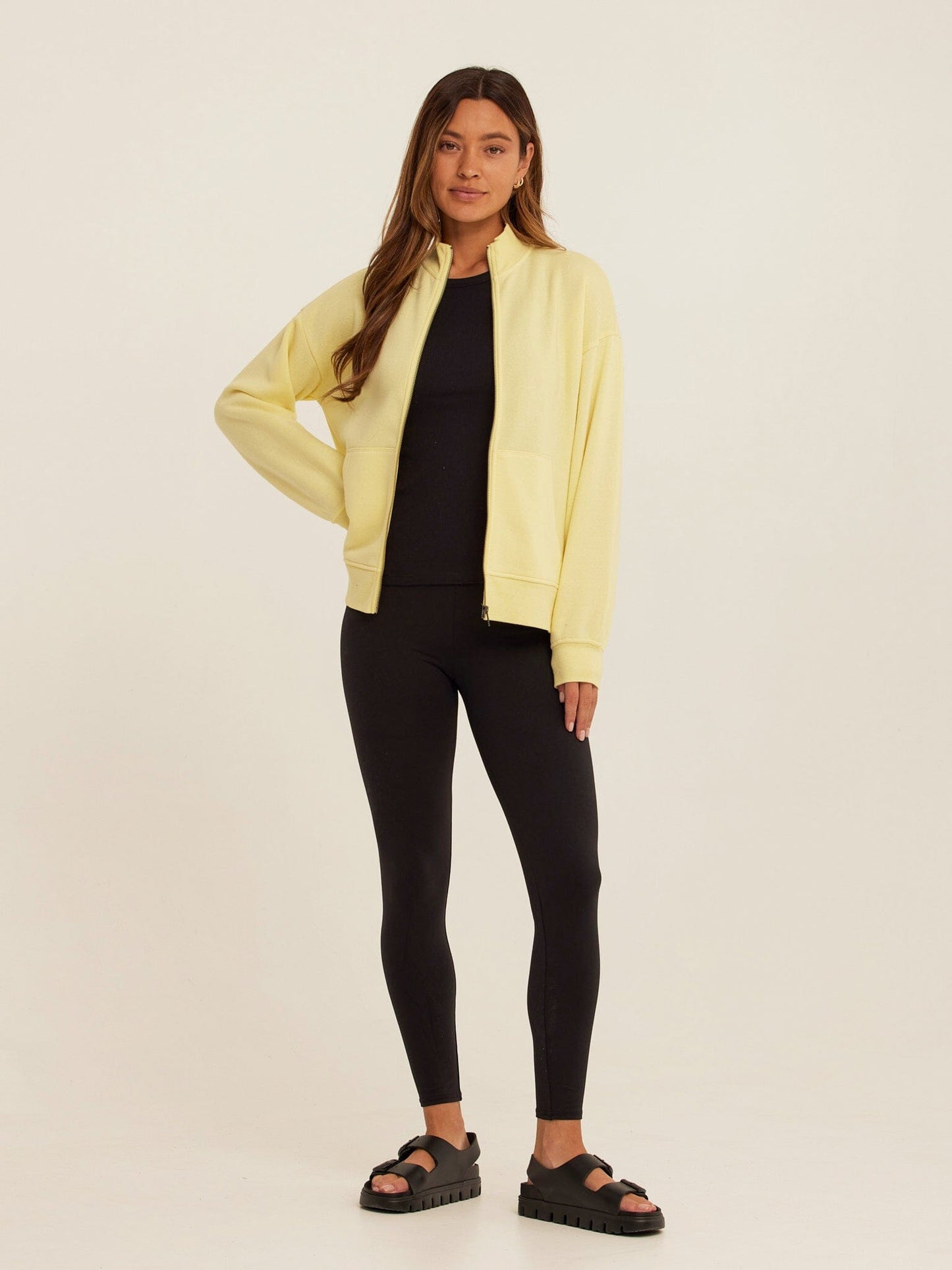 Delacey Triblend Fleece Zip Jacket