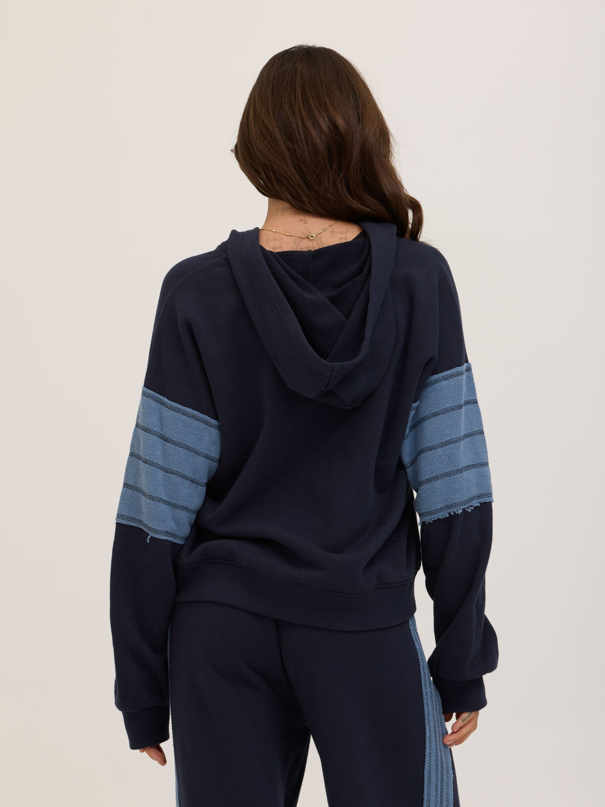 Sophia Cotton Terry Contrast Pullover