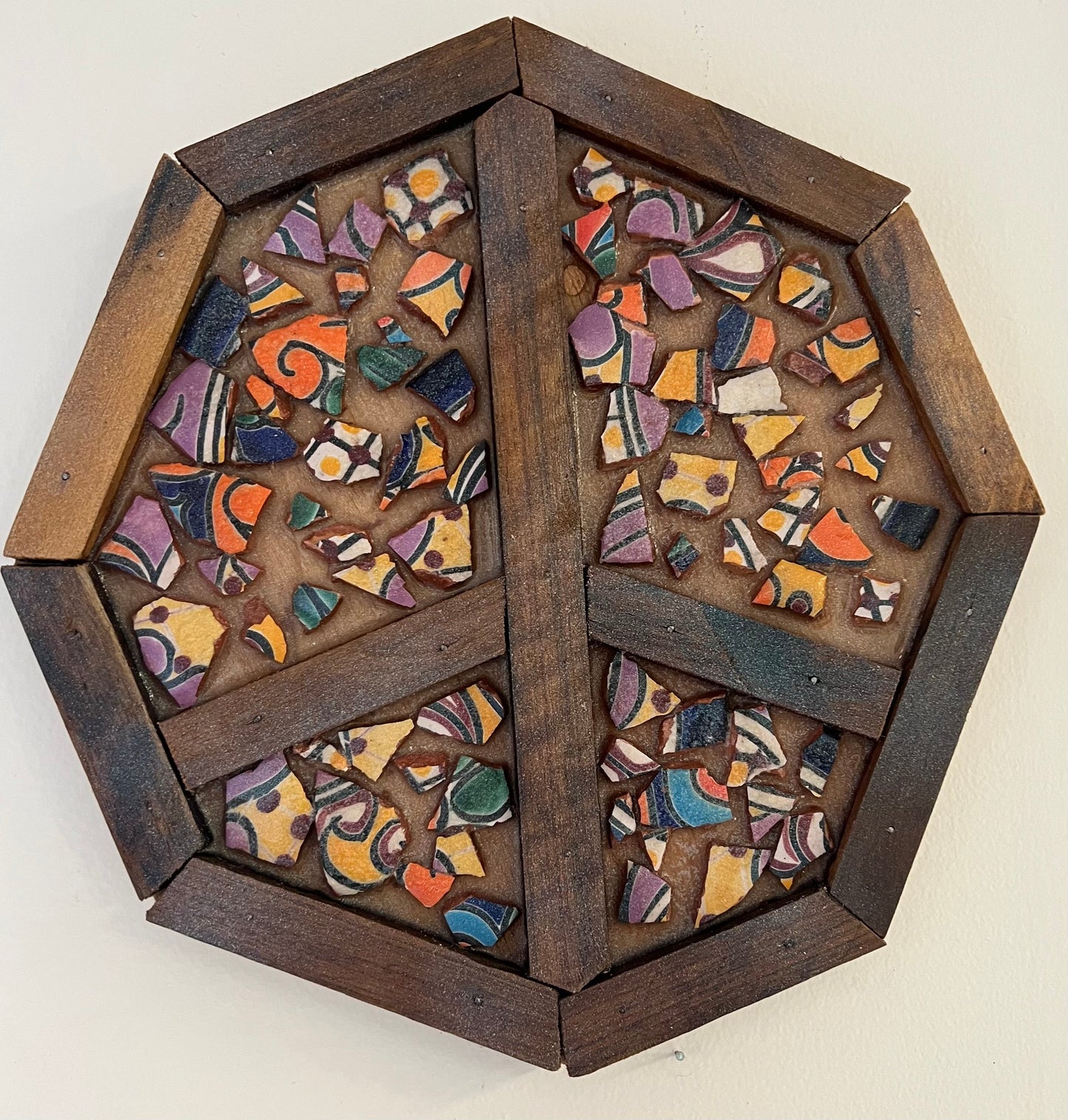 Reclaimed Wood Peace Sign Wall Hanging