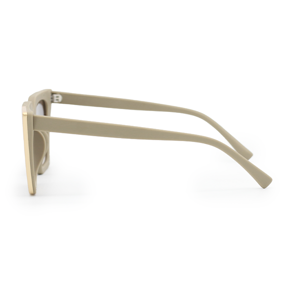The CEO - Nude Frame Brown Lens Cateye Sunglasses